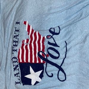 Royce Brand, Land That I Love long curved bottom t-shirt